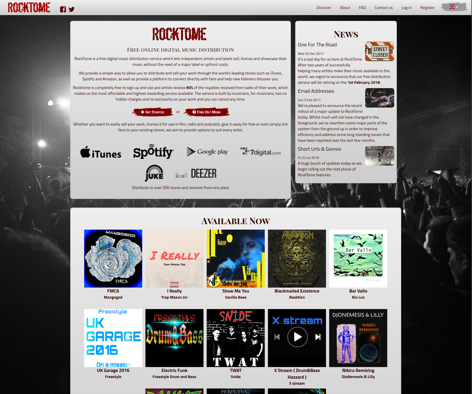 Screenshot of Rocktome